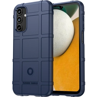 Afbeelding van iMoshion Hoesje Geschikt voor Samsung Galaxy A15 (4G) / (5G) Siliconen Rugged Shield Backcover Donkerblauw
