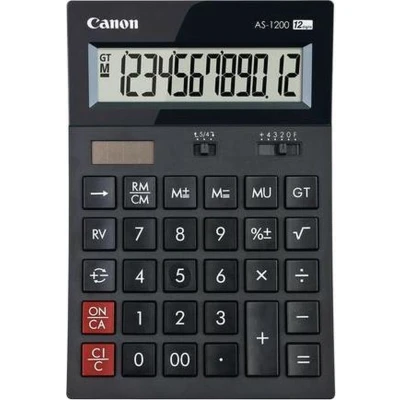 Afbeelding van Canon AS1200HB Desktop Basisrekenmachine Grijs