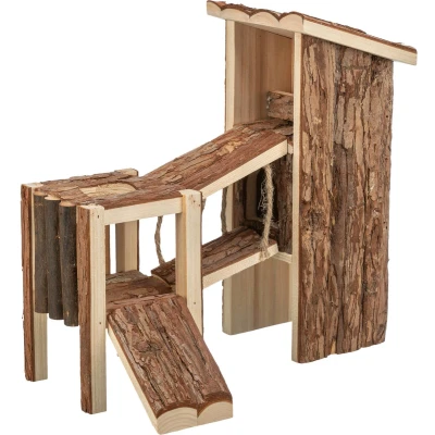 Afbeelding van Trixie speelplaats tjorven muizen / hamsters schorshout 32x19x29 cm