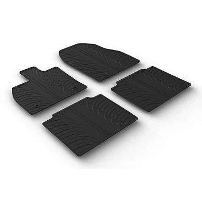 Afbeelding van Gledring 0881 Vloermatset Rubber voor en achter 4 zwart