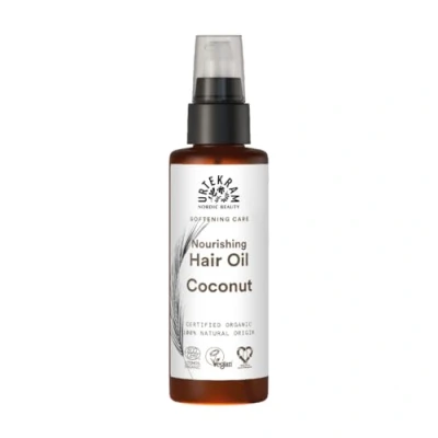 Image de Urtekram Huile Capillaire Bio à la Noix de Coco Brillance &amp; Hydratation Naturelles Pour Cheveux Secs, Abîmés ou Bouclés 100 ml