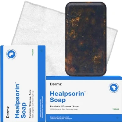 Afbeelding van Hermz, Handzeep, Dermz Healpsorin Zeep voor Psoriasis en Eczeem 100G (Vullingen)