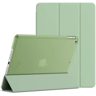 Afbeelding van JETech beschermhoes voor iPad 10,2 inch (model 2021/2020/2019, 9e / 8e 7e generatie), met automatische slaap /wekfunctie (matcha groen)