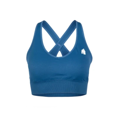 Afbeelding van Gorilla Wear Seamless Sportbh met medium support, Dames, Maat: Small, Blue
