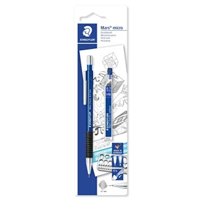Afbeelding van Vulpotlood Staedtler Marsmicro 0.7mm + extra fijnstiften