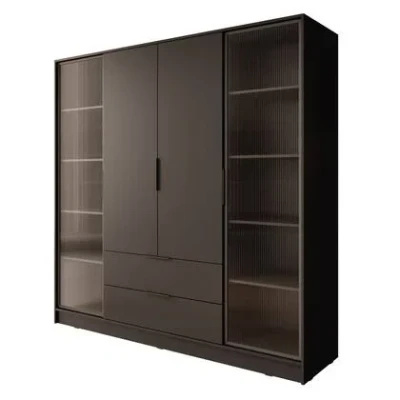 Afbeelding van Meubella Kledingkast Kaden Zwart 206 cm