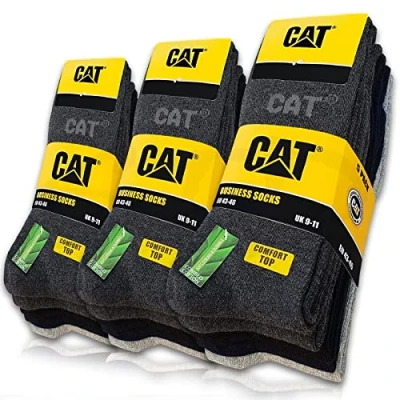 Afbeelding van CAT Erpillar Business Sokken, 15 paar, dunne sokken voor dames en heren, zonder rubber, maat 35 50, paar gemengde kleuren