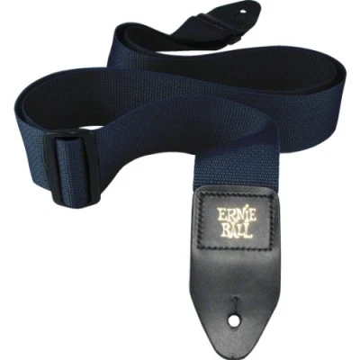 Image de Ernie Ball Sangle de guitare en polypropylène bleu marine