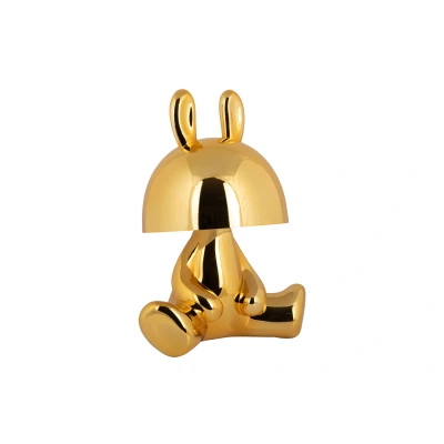 Afbeelding van Leitmotiv Tafellamp Bunny LED w. Bluetooth Speaker Verguld