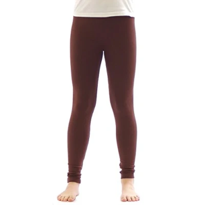 Afbeelding van YESET Thermische legging voor meisjes, fleece, lang, katoen, Bruin