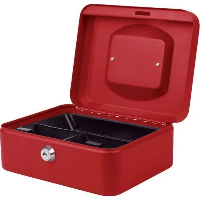 Afbeelding van Geldkist Quantore 200x160x90 rood