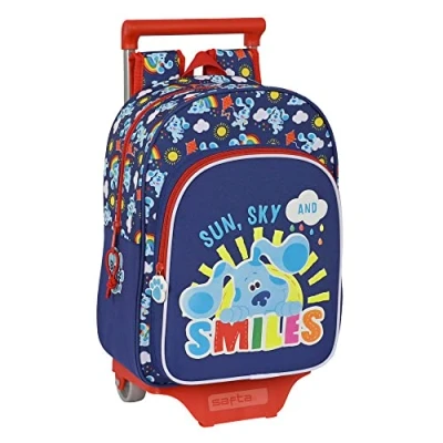 Afbeelding van Schoolrugzak met Wielen Blue&#039;s Clues Marineblauw (26 x 34 11 cm)