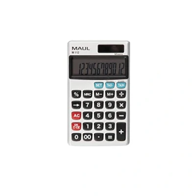 Afbeelding van MAUL professioneel zakrekenmachine M112, zilver