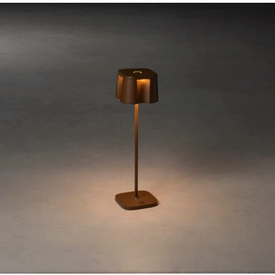 Afbeelding van Konstsmide 7818 970 Nice Rost LED tafellamp voor buiten 2.5 W Warmwit Roest bruin
