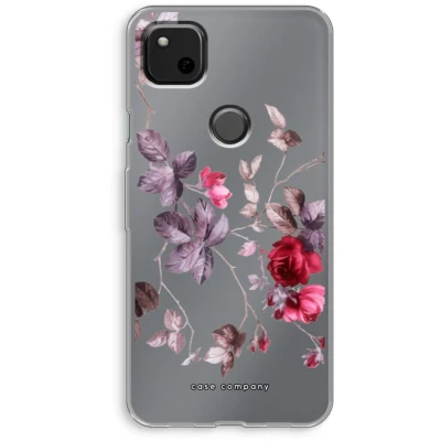 Afbeelding van Case Company® hoesje geschikt voor Google Pixel 4a Mooie bloemen Soft Cover Telefoonhoesje Bescherming aan alle Kanten en Schermrand