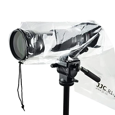 Afbeelding van JJC Regenhoes voor camera, waterdichte regenmantelbescherming Canon Nikon Sony digitale reflexcamera met lens tot 45 cm lang (2 stuks)