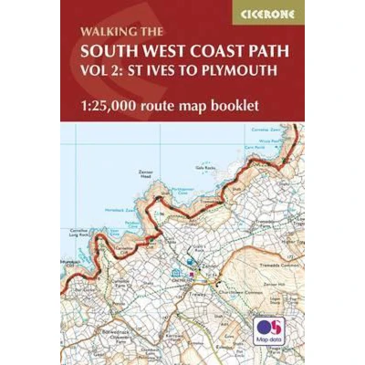Afbeelding van Cicerone South West Coast Path Map Booklet St Ives to Plymouth