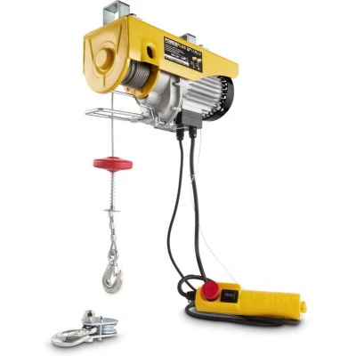 Afbeelding van Powerplus POWX902 Elektrische kabeltakel 1050W Max. 600kg 12m stalen kabel