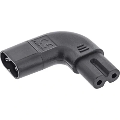 Afbeelding van C7 (haaks links/rechts) C8 stroomadapter / zwart