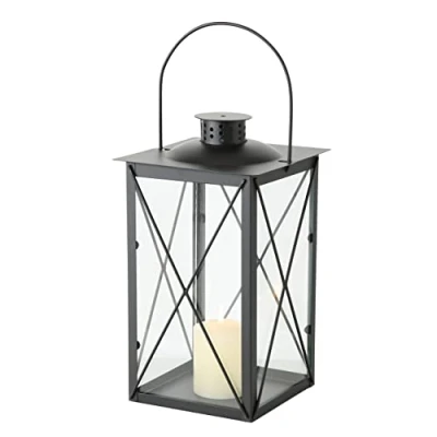 Afbeelding van Boltze Lantaarn Farol 3548800 van zwart ijzer, 17 x 30 cm