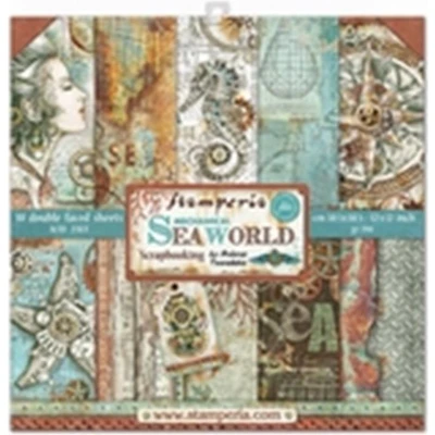 Afbeelding van Stamperia Mechanical Seaworld 12&quot;x12&quot;