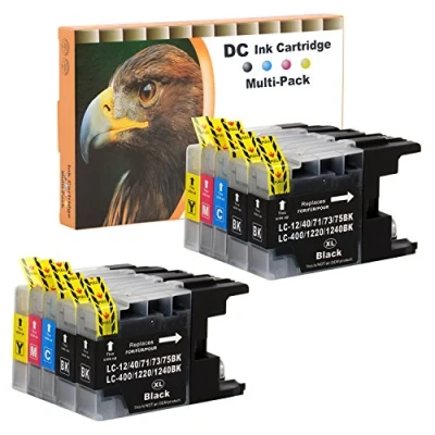 Afbeelding van D&amp;C 10 x inktpatronen voor Brother LC 1220 1240 DCP J525 W, MFC J430 J5910 DW, J625 J6510 J6710 J6910 DW