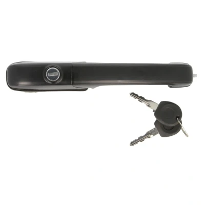 Afbeelding van BLIC 6010 01 060401PP Deurgrepen Links voor Met slotcilinder, sleutel Zwart plunjerclip VOLKSWAGEN: Passat B3/B4 Saloon