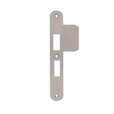 Afbeelding van Sluitplaat AXA 7425 t.b.v. insteekslot 7420 of PC 55 DR. 1+3 Afgerond (verlengde lip) RVS