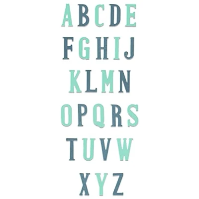 Afbeelding van Sizzix Bigz Xl Alphabet Snijmal Nostalgic