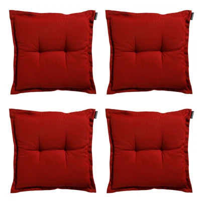 Afbeelding van Madison Zitkussen Universeel Rib Red 50x50 Rood 4 Stuks