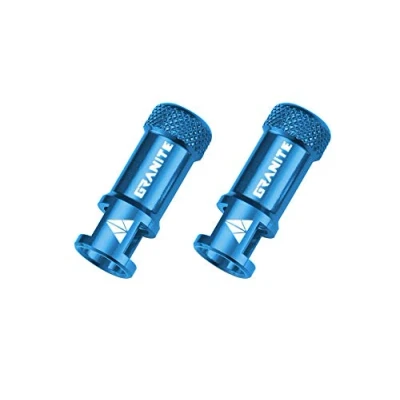 Afbeelding van Granite Juicy Nipple ventieldoppen met ventielkernverwijderingsfunctie, eenvoudig te bedienen fietsbandbeschermkappen (blauw)