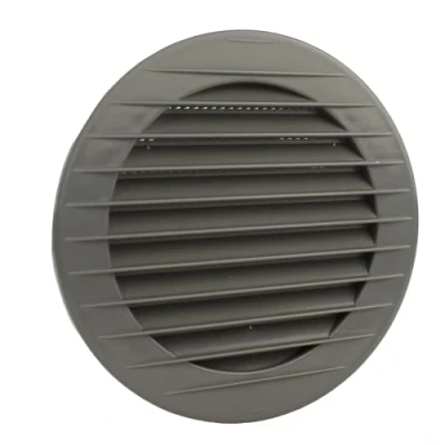 Afbeelding van MKK Ventilatierooster buitenrooster insectenbescherming wit grijs bruin antraciet baksteenrood 60, 70, 80, 90, 100, 110, 120, 125, 150, 160 mm zwart diameter: 110 mm.