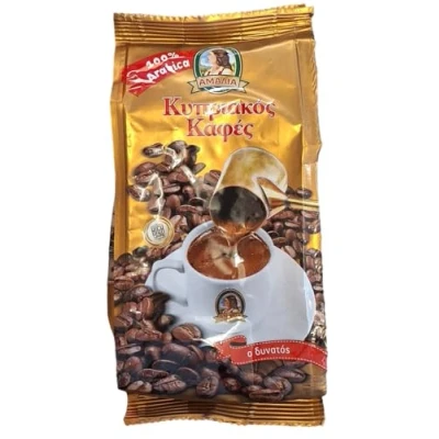 Afbeelding van Traditionele koffie Cyprus Grieks Amalia Arabica gemalen 100% 1 verpakking van 200 g