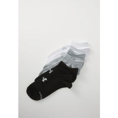 Afbeelding van Under Armour Essential No Show Unisex sokken zonder show, 6 paar, zwart / halo grijs