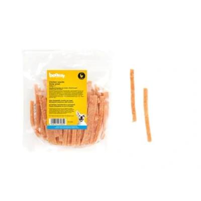 Afbeelding van Boomy Hondensnacks Kauwstaafjes Kip strookjes 500g