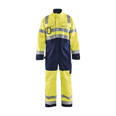 Afbeelding van Blaklader Overall High Vis 6373 1804 Geel/Marineblauw C52