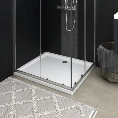 Afbeelding van Douchebak rechthoekig 80x90 cm ABS wit