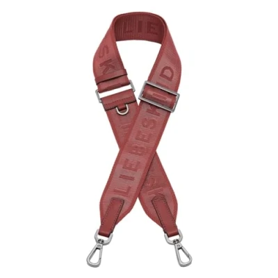 Afbeelding van LIEBESKIND BERLIN Schouderriem Accessoires voor tassen Webbing Shoulder Strap True Red Rood