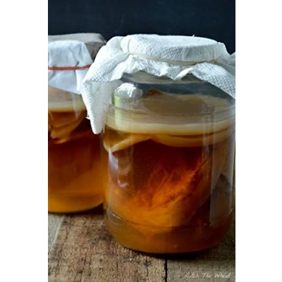 Afbeelding van RawCultures® Biologisch gecertificeerde middelgrote kombucha Scoby met krachtige vloeibare starter, laboratoriumgetest door UKAS LAB (ALS Global)