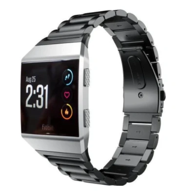 Afbeelding van Fitbit Ionic Schakelarmband Stainless Steel bandje Zwart
