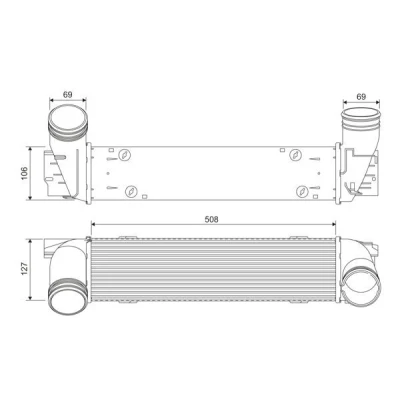 Afbeelding van VALEO 818392 Intercooler Aluminium Zonder sensor BMW: X1