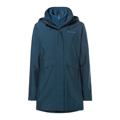 Afbeelding van Vaude 3IN1 Hardshelljas, Dames, Maat: 34, Dark sea