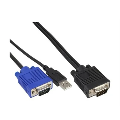 Image de InLine câble clavier / vidéo souris (KVM) 1.8 m