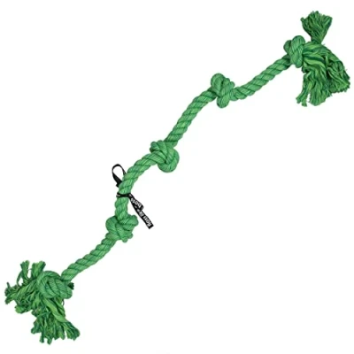 Afbeelding van Ebi Speelgoed Voor Dieren Hond &#039;floss&#039; Speeltouw 5 Knopen Xxxxxl Groen 1st