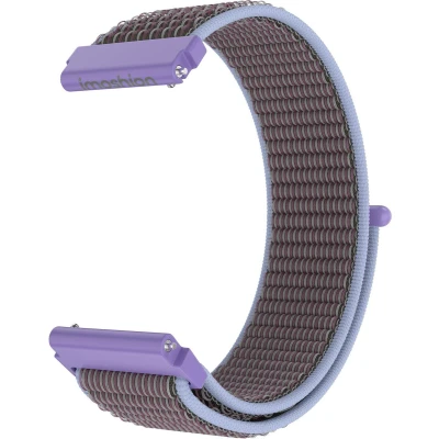 Afbeelding van imoshion Nylon bandje klittenband Universeel 20 mm aansluiting Lila
