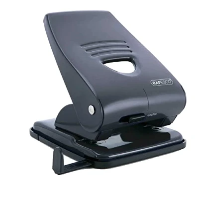 Afbeelding van Rapesco PF800AB1 835 perforator met 2 gaten, voor 40 vellen, zwart