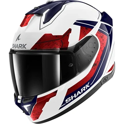 Afbeelding van Shark Skwal i3 Rhad White Chrom Red WUR S Maat Helm