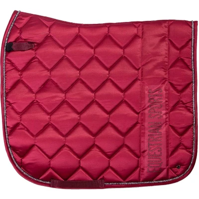 Afbeelding van Qhp Zadeldek Gloss Donkerrood dressuur Paard