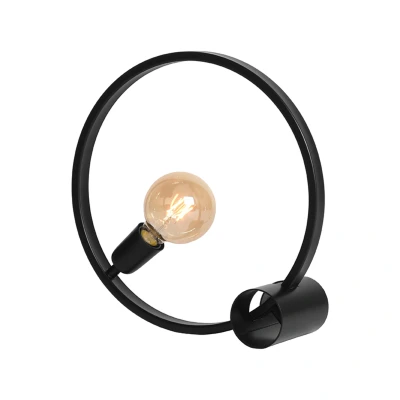Afbeelding van Ring tafellamp 38 cm zwart