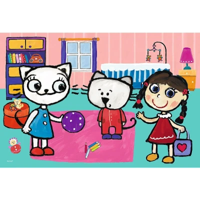 Afbeelding van Trefl 17343 vrienden, Kicia Kocia kitten 60 delen, voor kinderen vanaf 4 jaar puzzel